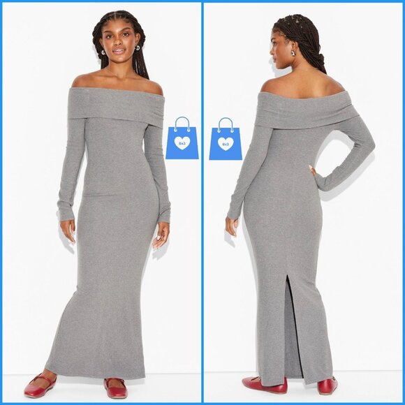 wild fable Dresses & Skirts - XS - Womens Long Sleeve Maxi Sweater Dress - Wild Fable - Gray